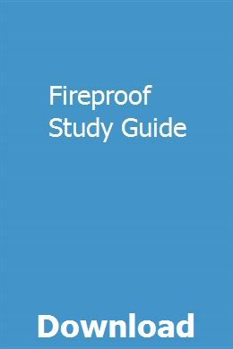 fireproof study guide
